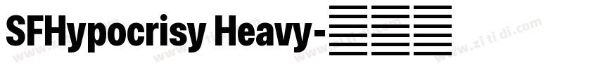 SFHypocrisy Heavy字体转换